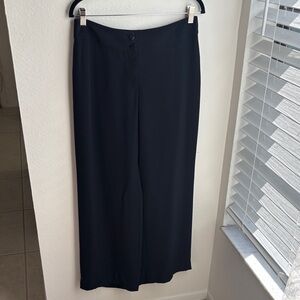 Armani Collezioni Navy Dress Trousers with Button Front